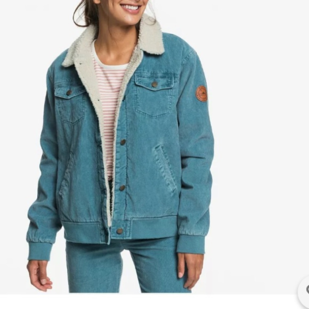 Desert sands Sherpa lined corduroy jacket